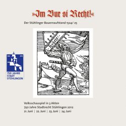 Programmheft »Im Bur si Recht« Volksschauspiel zum 750-jährigen Stadtjubiläum
