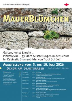 Ausstellungsplakat Schwarzwaldverein Stühlingen