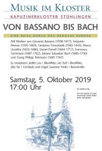 Plakat Musik im Kloster Stühlingen
